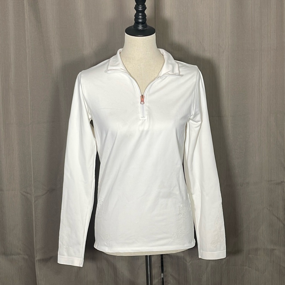 CALIA BY CARRIE UNDERWOOD White Athletic  Quarter Zip
